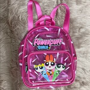 NWOT Hot Topic Powerpuff Girls Mini Clear Pink Backpack Bag